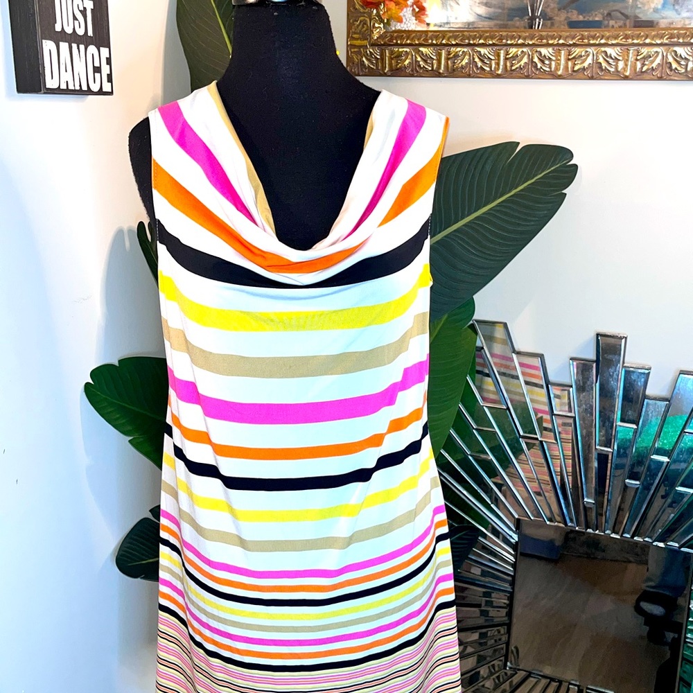 Multi-Color Striped Dress